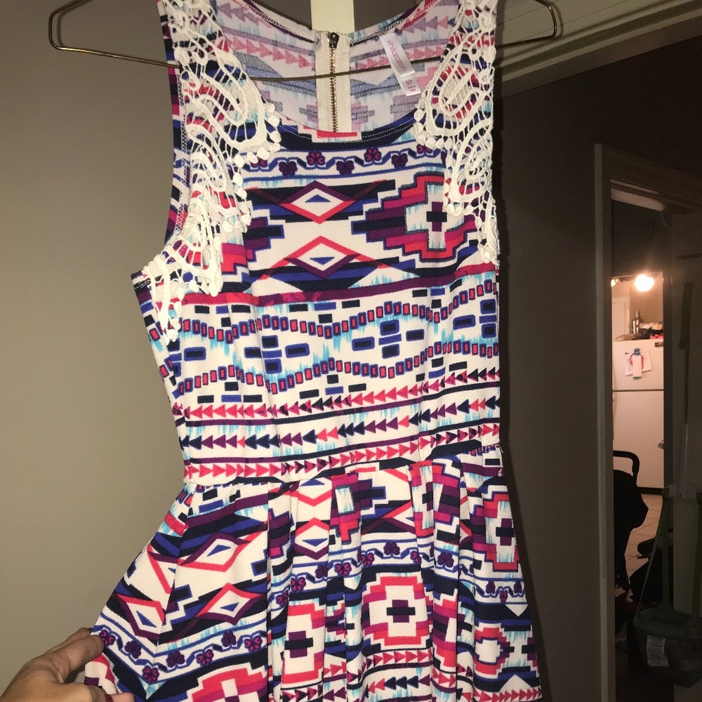 Multi color dress with details